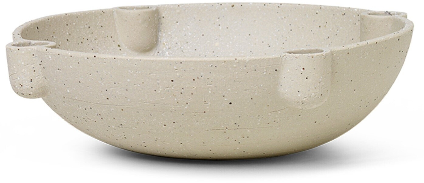 Ferm Living Bowl Candle Holder Large Ø27cm Sand (1104263131)