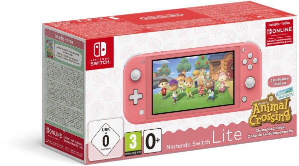 Nintendo Switch Lite koralle inkl. Animal Crossing: New Horizons