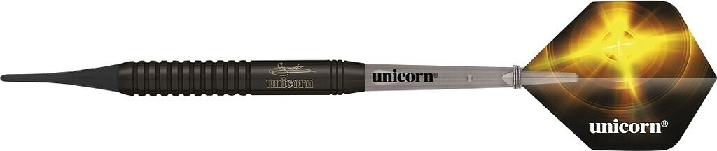 Photos - Darts Unicorn  Unicorn Gary Anderson Black Brass Stofttip 17g