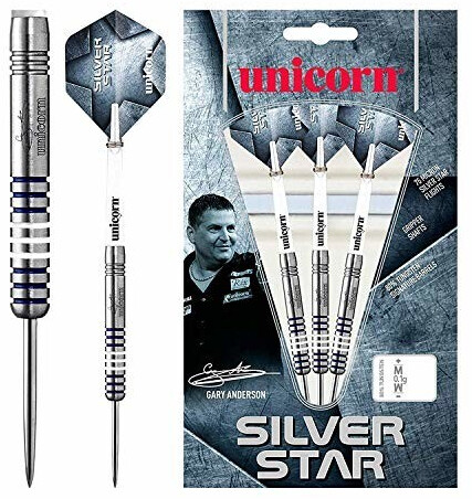 Unicorn Silver Star Gary Anderson 80% Tungsten Steeltip 21g