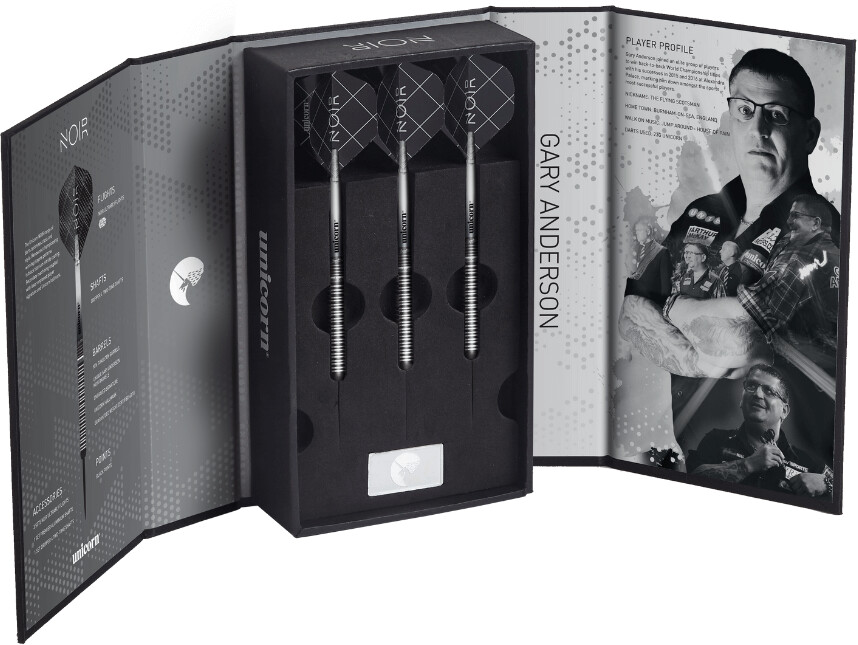 Unicorn Darts Noir Gary Anderson 90% Tungsten Steeltip