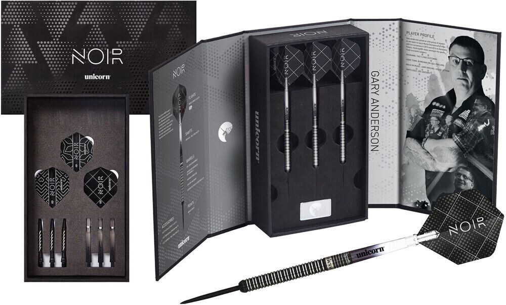 Unicorn Noir Gary Anderson 90% Tungsten Steeltip 25g