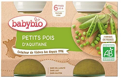 Babybio Légumes - Petits pois (2x130 g)
