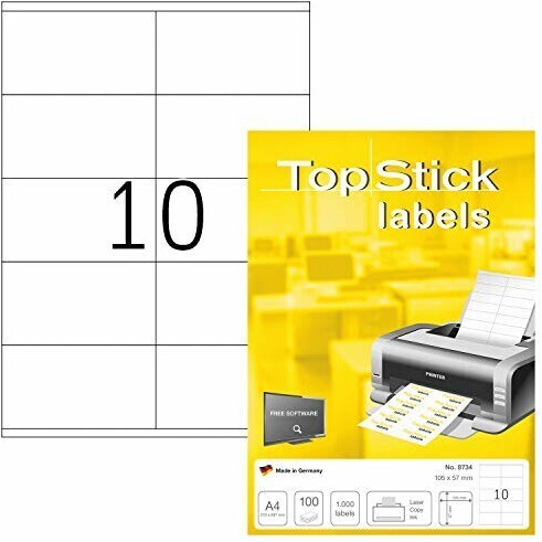 TopStick Labels 8734