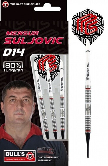 Bull's Mensur Suljovic D14 Steeldart 80 % Tungsten 18 gram
