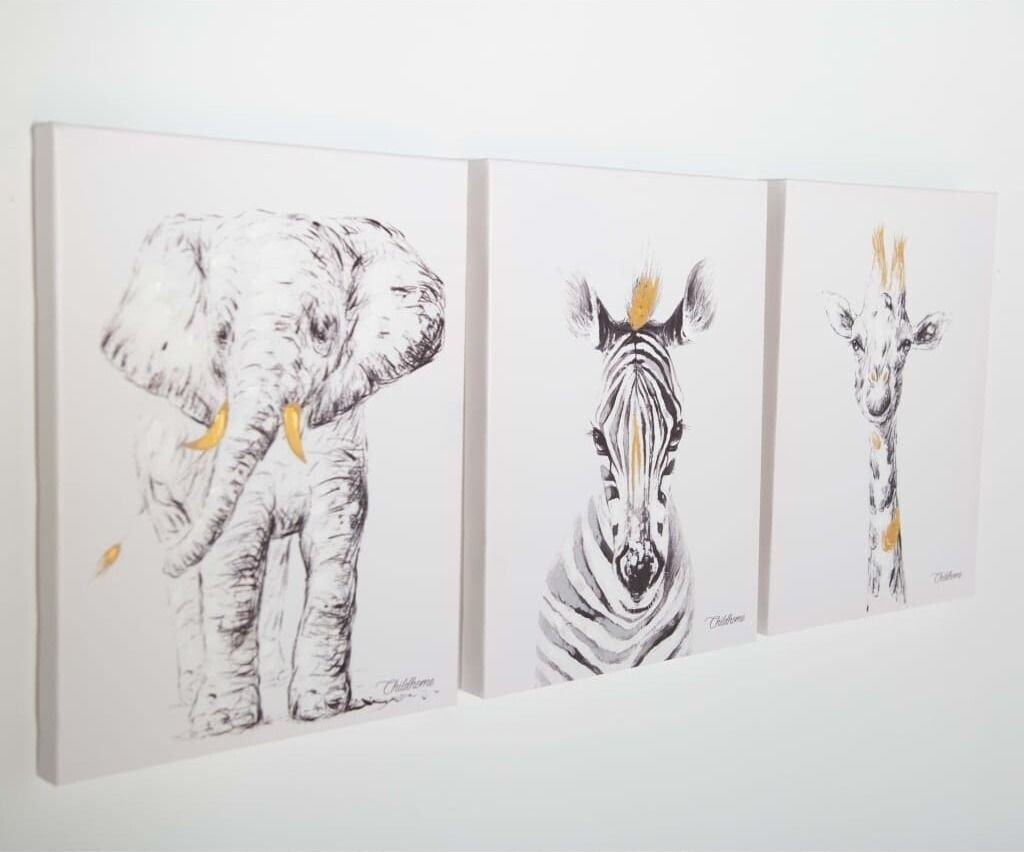 Childhome Tableau girafe 30 x 40 cm