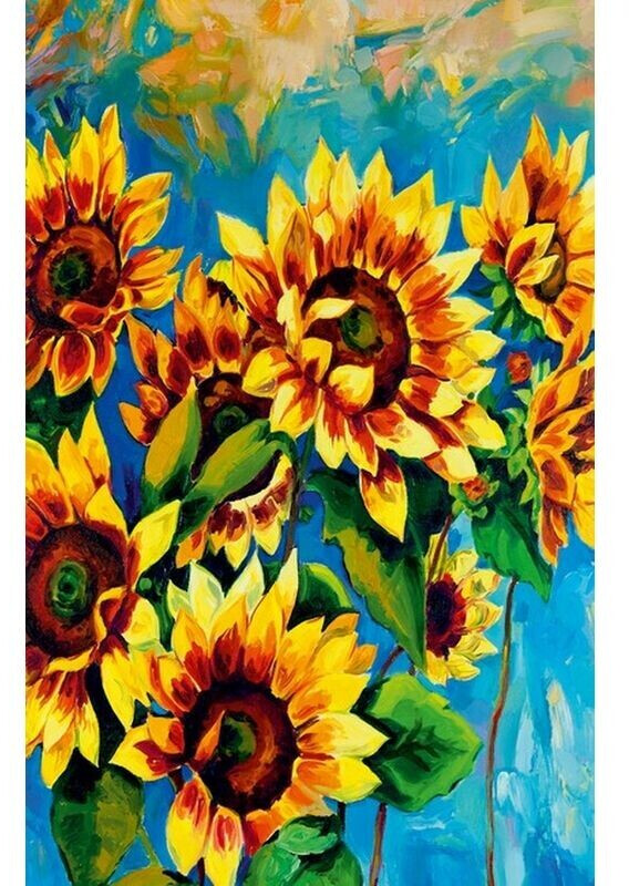 Homemania Tableau sunflowers 45 x 70 cm