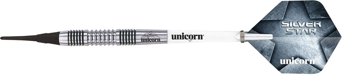 Unicorn Darts Silver Star Michael Smith 80% Tungsten Soft Tip 18g