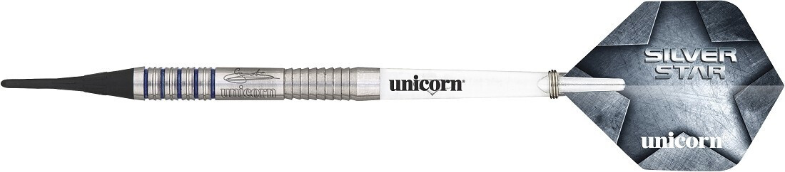 Unicorn Darts Silver Star Michael Smith 80% Tungsten Soft Tip 20g