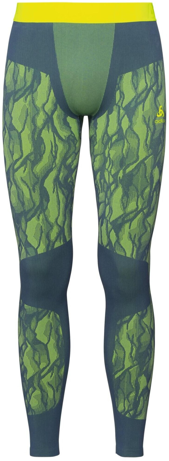 Odlo Men Bottoms Blackcomb bering sea/safety yellow (neon)/safety yellow (neon)