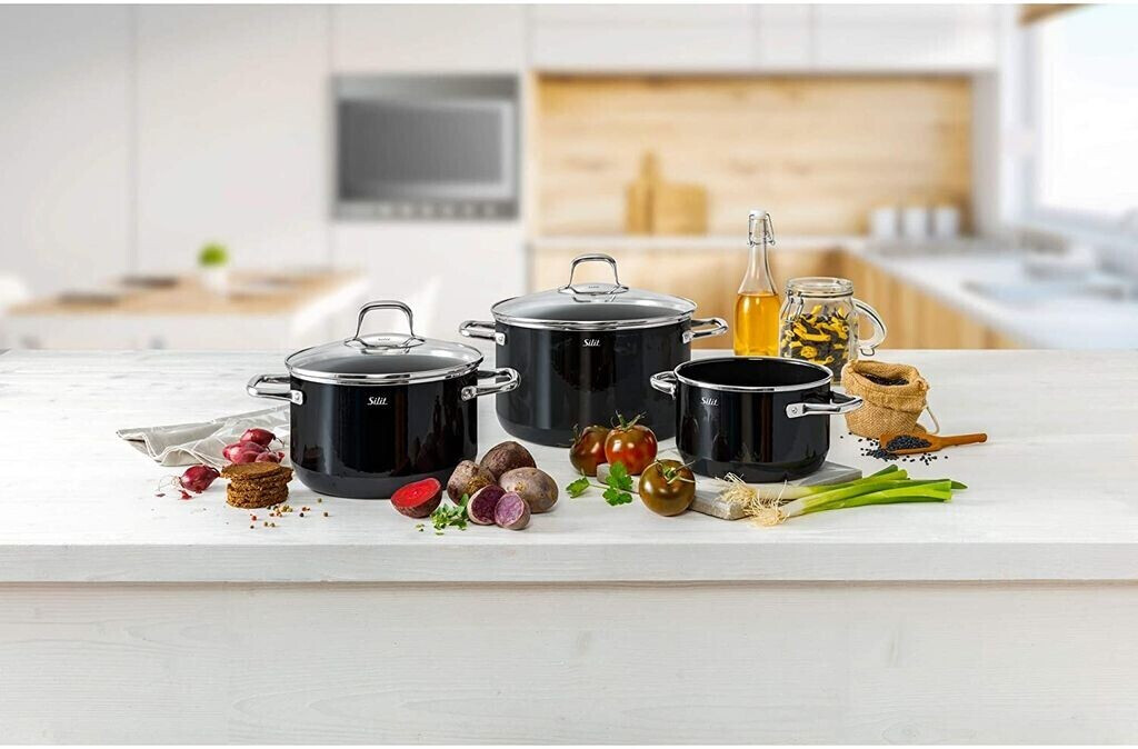 Silit Elegance Line Meat Pot 16 cm black
