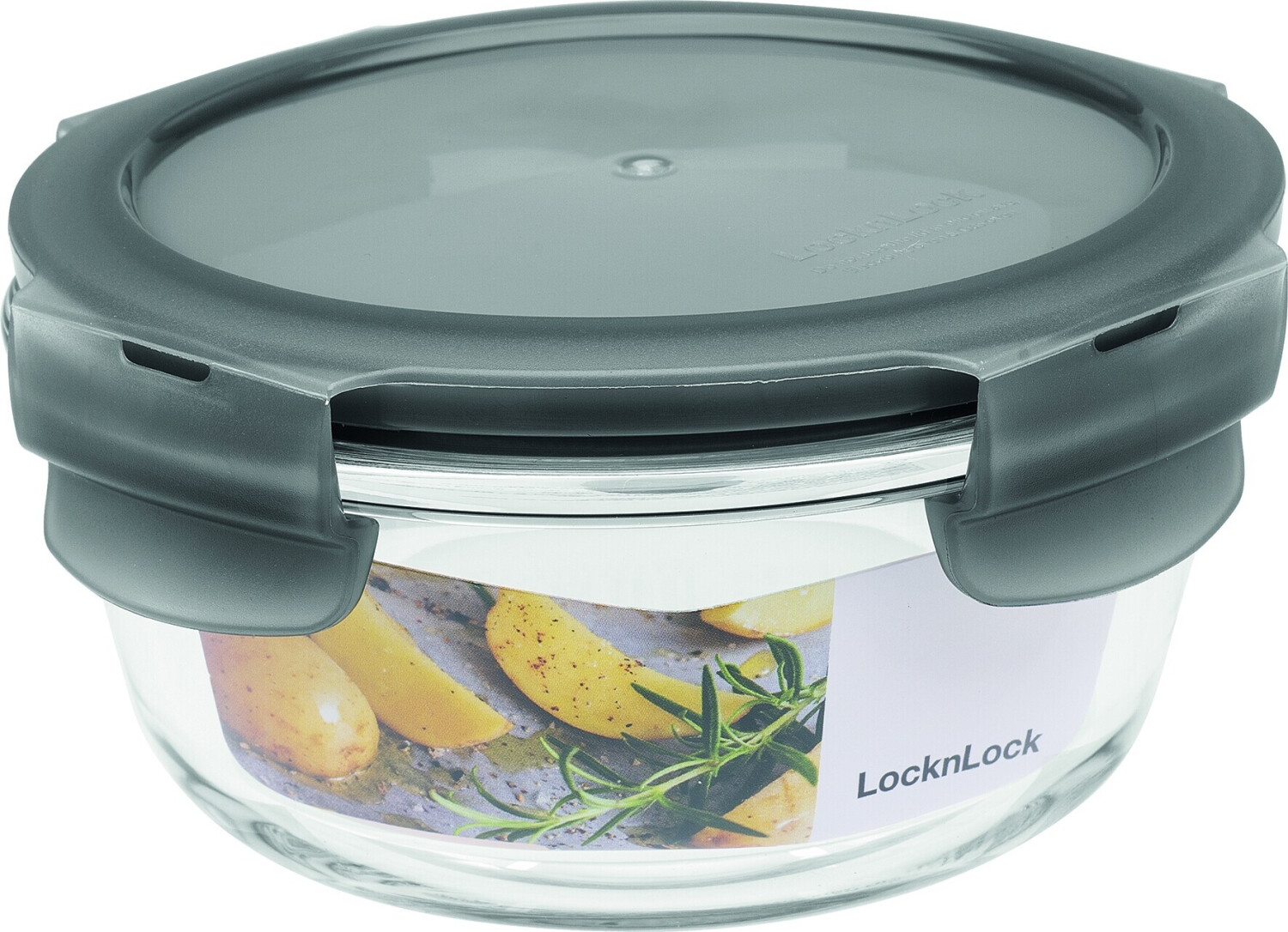 Lock&Lock Boroseal Airtight Container round gray 380 ml