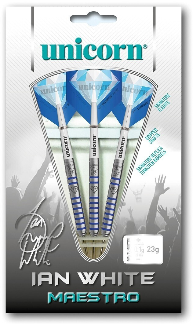 Unicorn Darts Ian Diamond White Tungsten Steeltip