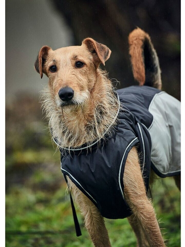 HUNTER Manteau pour chien 25 Black Grey HUNTER Manteau pour chien 25 Black Grey