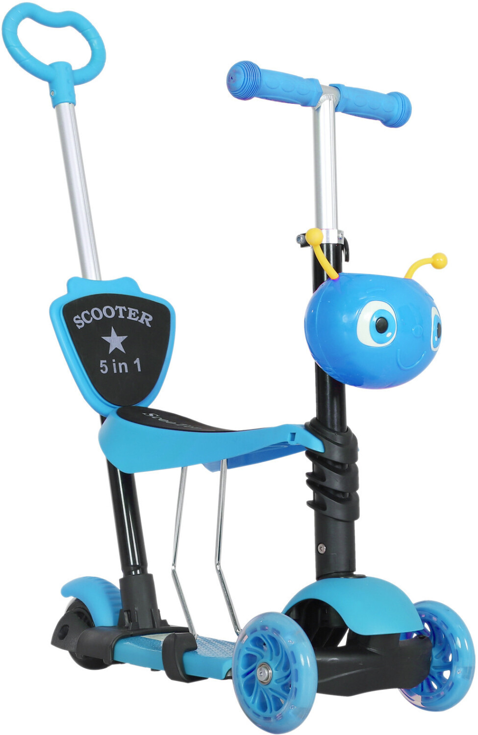 HomCom Trottinette enfant évolutive 3 en 1 bleu (371-008BU)
