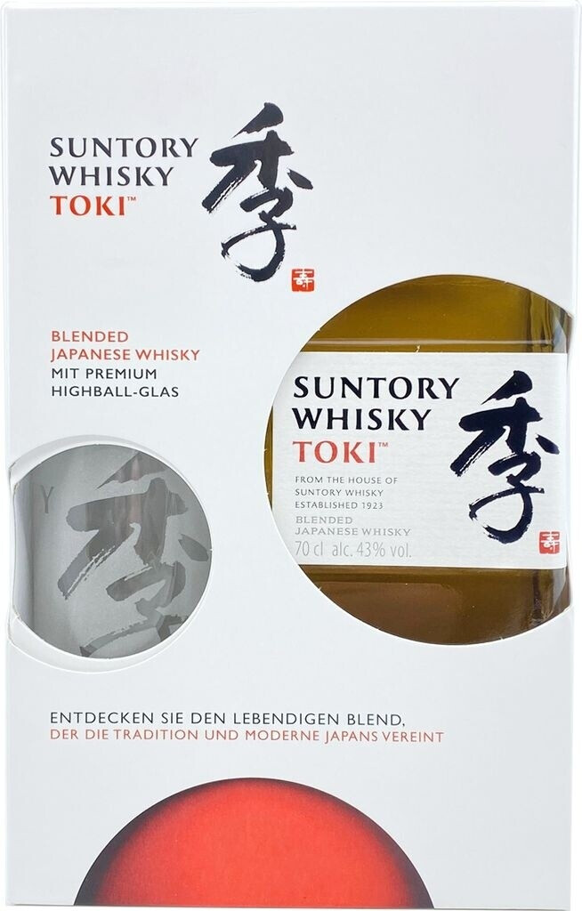 Suntory TOKI 0,7 L 43 % Coffret cadeau avec verre