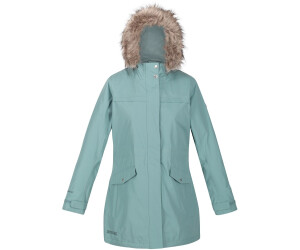 Women's serleena fur trimmed 2025 waterproof insulated jacket gold cumin
