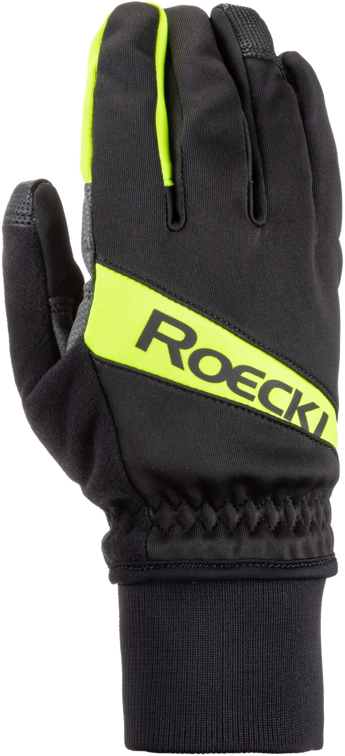 Photos - Cycling Gloves Roeckl Rofan  (black/yellow)