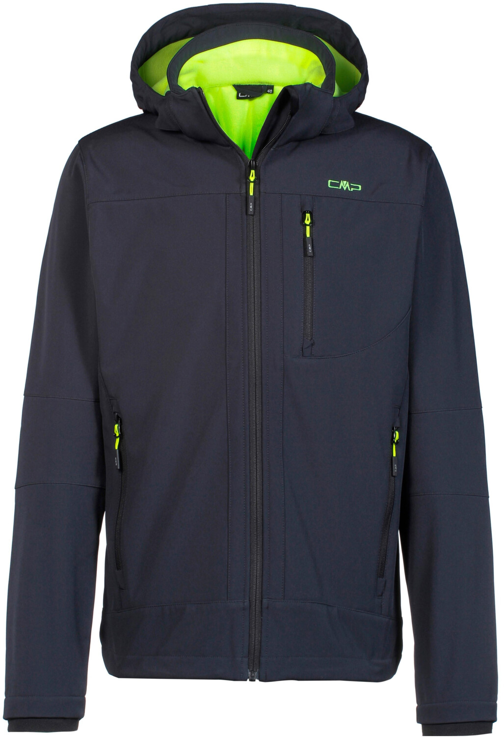 CMP Man Jacket Zip Hood (3A01787N) antracite/yellow fluo
