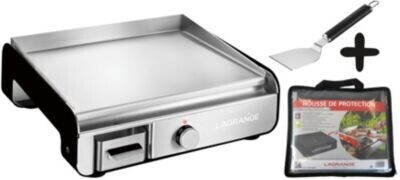 Lagrange Plancha pro noir avec housse & spatule