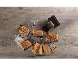 Set 6 Stampi In Silicone Per Mini Pagnotte Lurch FlexiForm | Teglie Da Forno 9x5,6 Cm Antiaderenti, Senza BPA, Da -40°C A 240°C