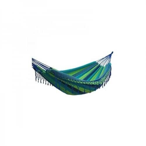 Hamac Hamac à franges bleu/vert
