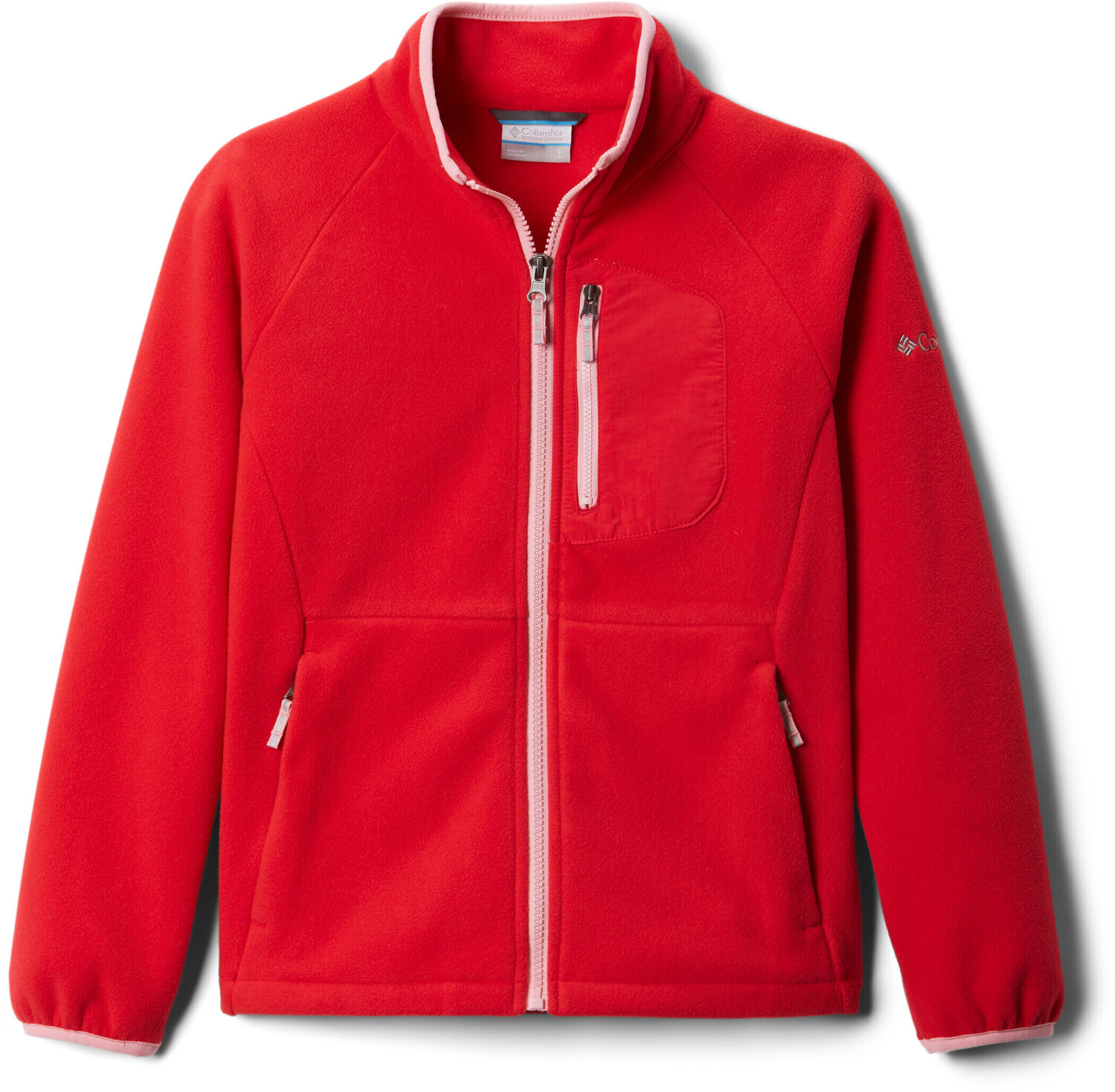 Columbia Fast Trek III Fleece Full Zip Junior (1887852) red lily/pink orchid