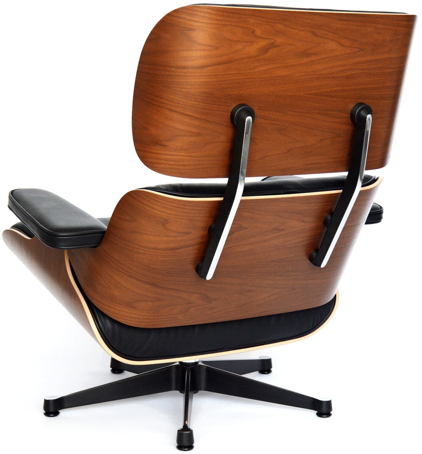 Vitra Lounge Chair & Ottoman XL (neue Maße) Nero/Nussbaum ab 8.236,00