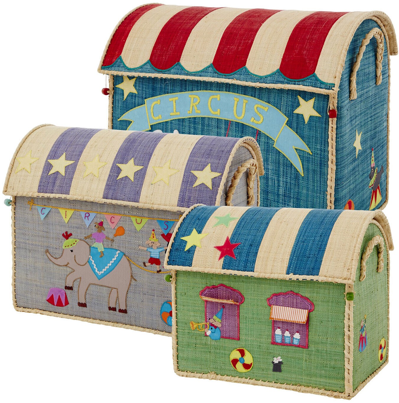 Rice Storage House Circus 3-pack Set