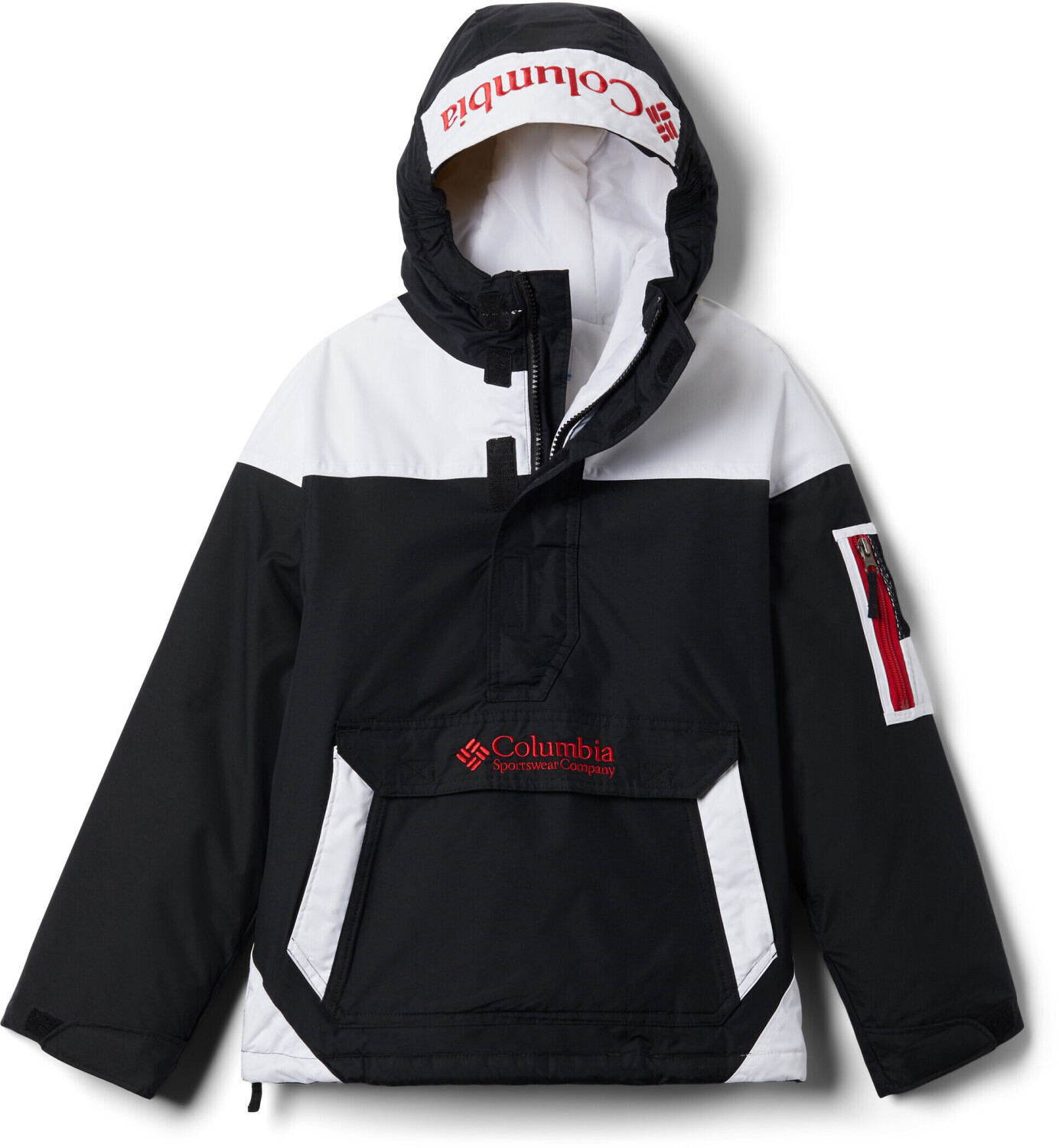 Columbia Challenger Pull Over Jacket Junior (1908481) black/white/mountain red