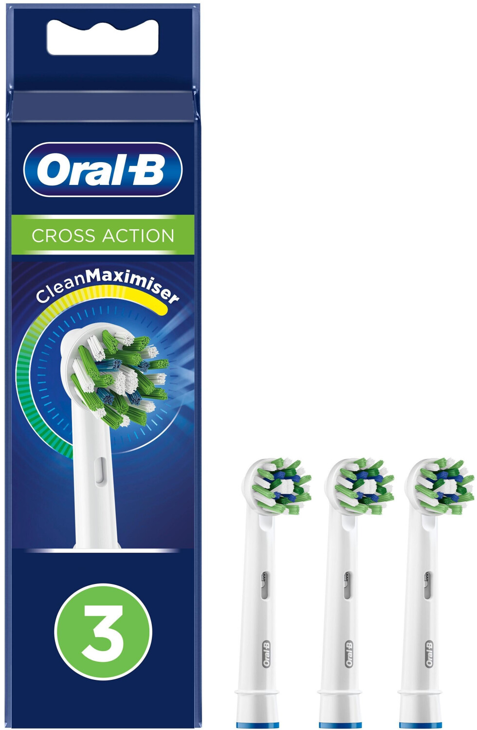 Oral-B Cross Action CleanMaximiser Replacement Toothbrush (3 pcs)