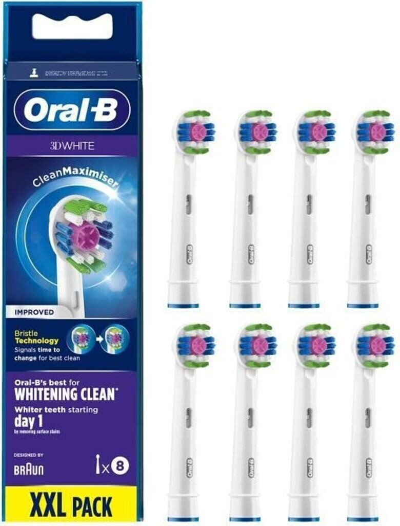 Oral-B 3DWhite CleanMaximiser Replacement Brush (8 pcs)