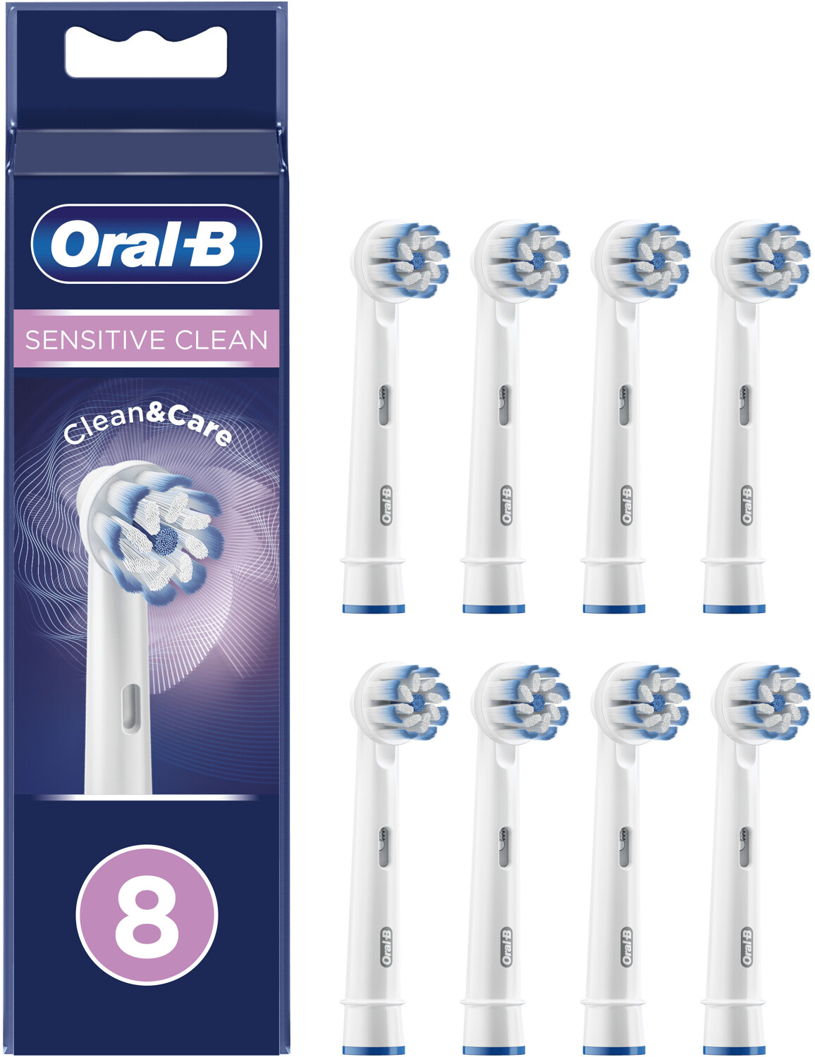 Oral-B Sensitive Clean Clean&Care Replacement Brush (8 pcs)