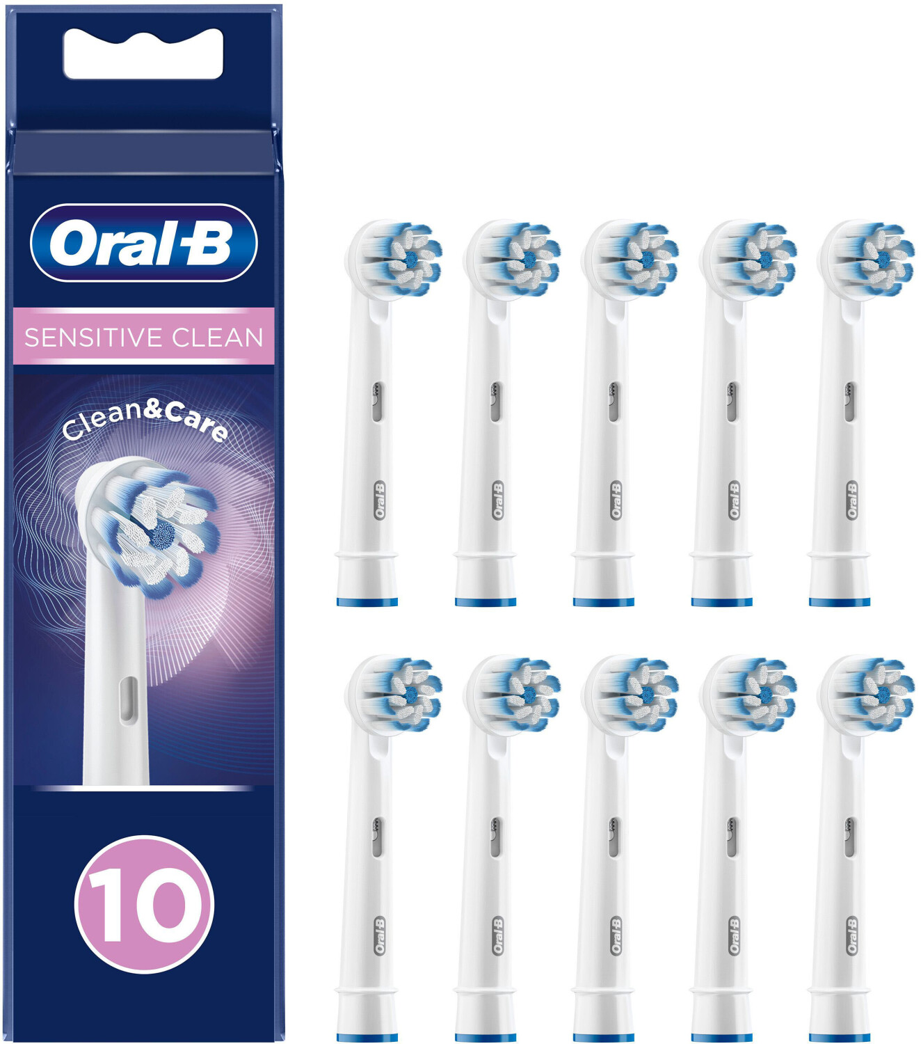 Photos - Electric Toothbrush Oral-B Sensitive Clean Clean&Care Replacement Brush  (10 pcs)
