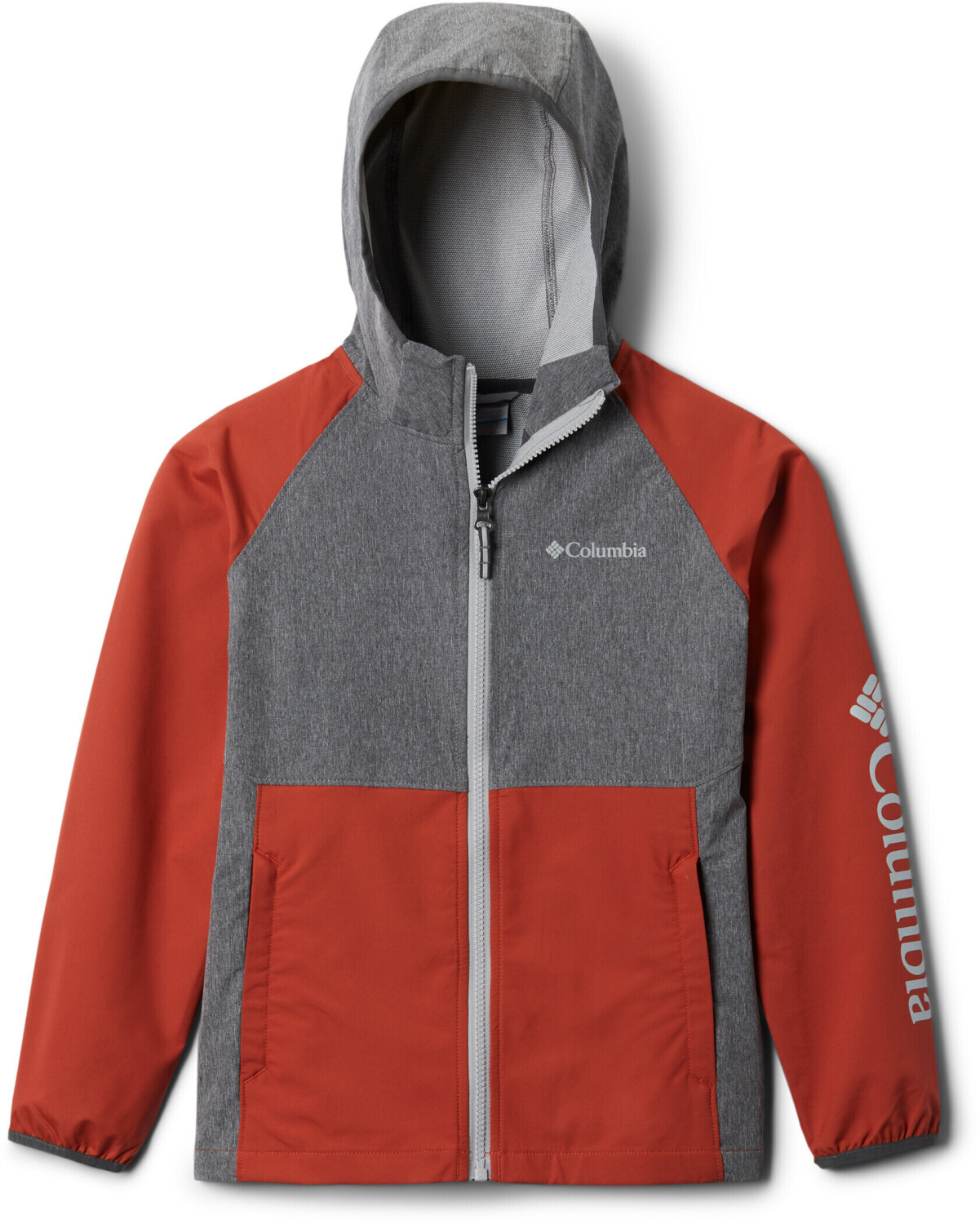 Columbia Rocky Range Softshell Jacket Boys (1887251) shark/carnelian red