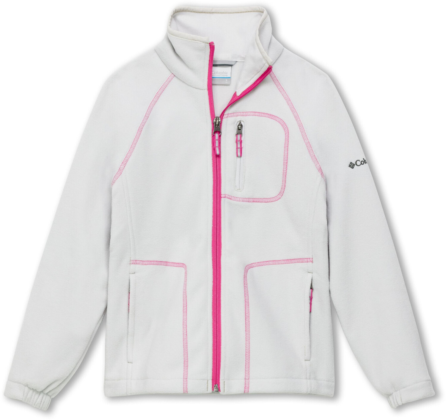 Columbia Youth Fast Trek II Full Zip silver grey/pink ice