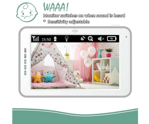 Baby Monitor Royale HD Babyphone avec écran tactile de 12,7 cm et