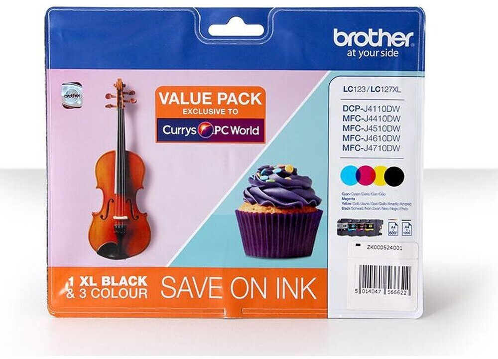 Photos - Ink & Toner Cartridge Brother LC127XL Black and Tri-Colour Ink Cartridge Multipack 
