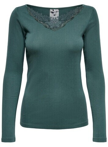 Haut En Dentelle Manches Longues ONLY Onllamir - Col Rond, Coupe Normale, Pour Femme, Style Romantique Décontracté - 6