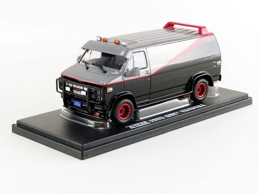 GMC - Vandura Van Agence Tous Risques 1983 - Greenlight - 1/12 - Autos  Miniatures Tacot