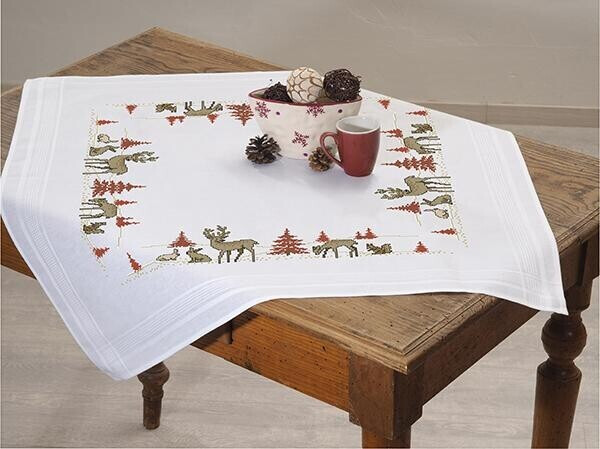 Klimt Adele Kreuzstich-Set – 300x300 Stiche, 54x54 Cm, 100 % Baumwolle, Inkl. Nadeln & Muster