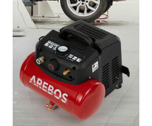 Rot/Schwarz for sale online Arebos Luftkompressor 6L 1200W 