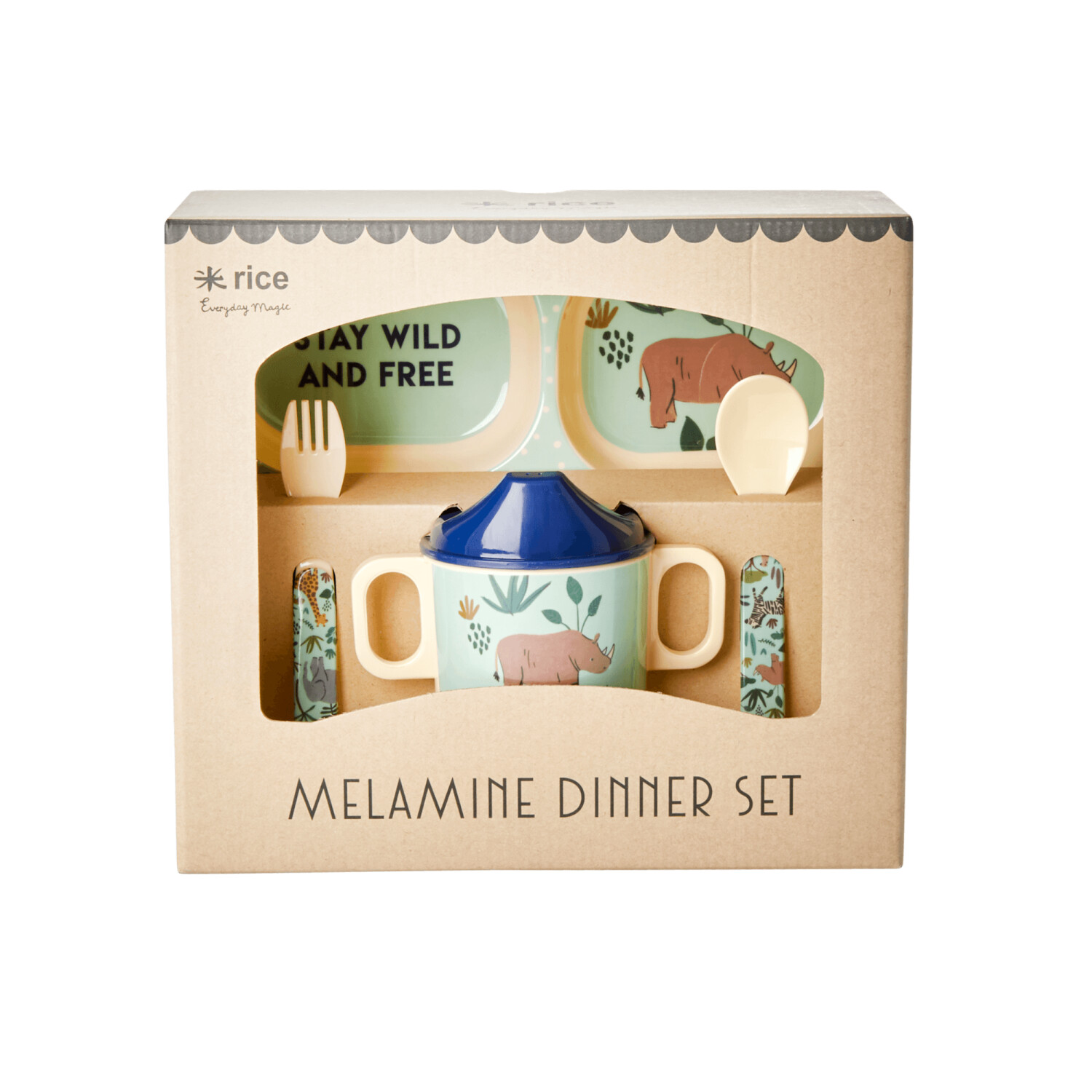 Rice Melamin Dinner-Set