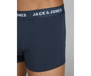 Jack & Jones jachelmut homme coton graphique Trunks Pack De 3 Ensemble Cadeau Noir/Vert