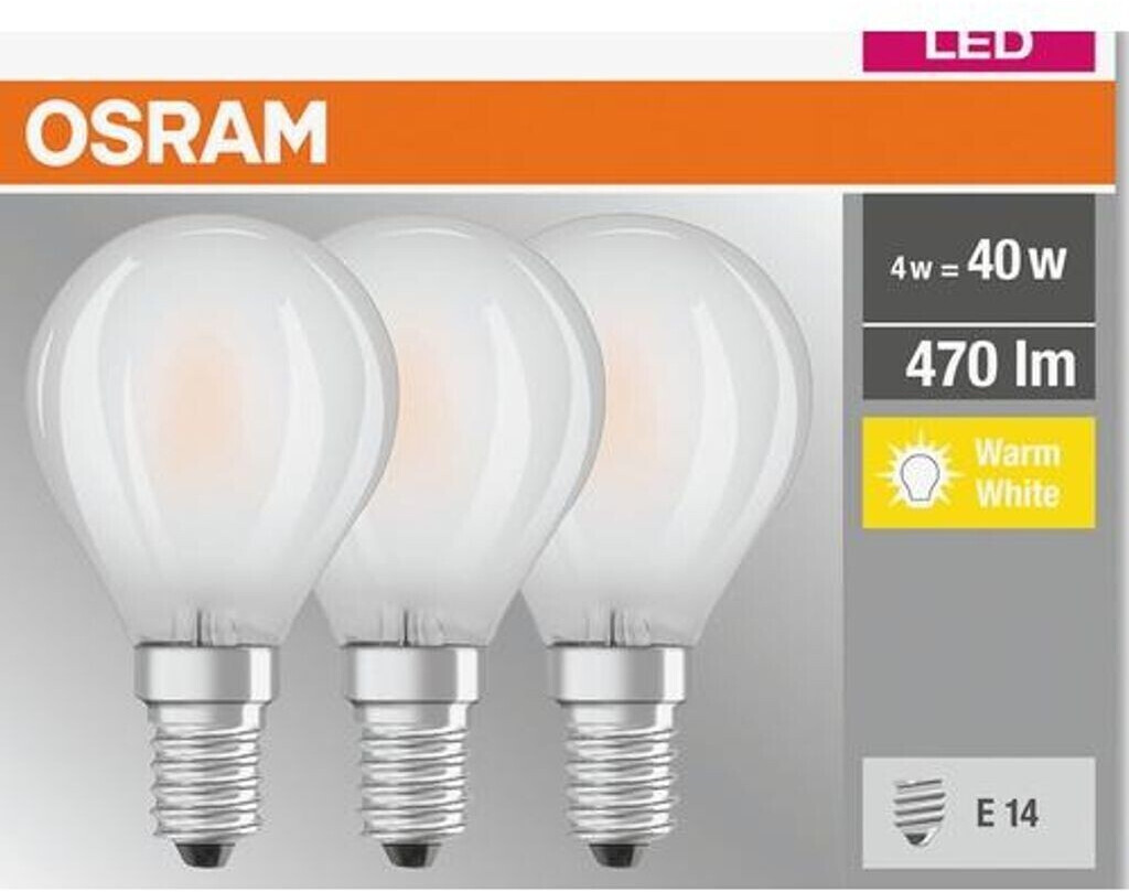 Osram LED E14 4 - 40 W (Set of 3) a € 5,95 (oggi)