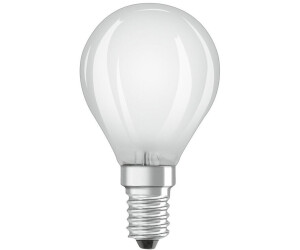 Osram LED Lampe Tropfenform 4 Watt E14 matt Birne Leuchte warmweiß Licht 