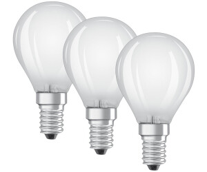 3x Osram LED Glühbirne Base E14 Glühlampen Birnen warmweiß 4 Watt 470 Lumen 
