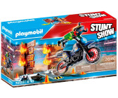 Playmobil Stuntshow - Moto con muro de fuego (70553)