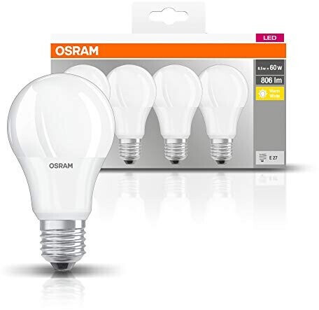 Osram LED Base Retro E27 9 - 60 W (Set of 4) a € 7,72 (oggi)