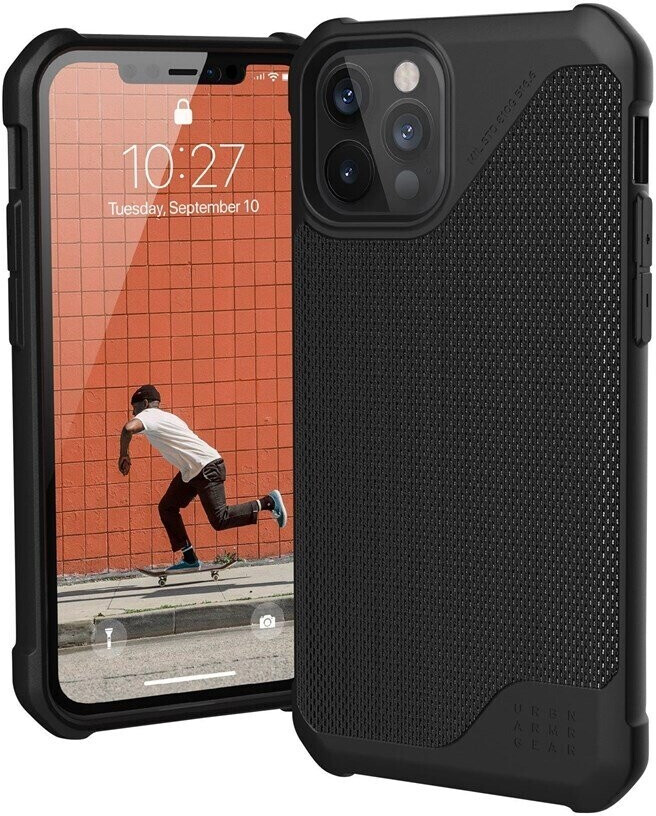 Urban Armor Gear Metropolis LT Case (iPhone 12/12 Pro) FIBR ARMR Black